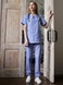 Медицинский костюм женский голубой 22-06