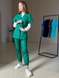 Медицинский костюм женский зелёный 22-07