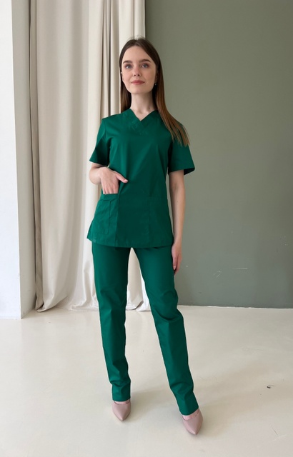 Женский хирургический костюм 22-06 зеленый