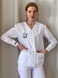 Женская медицинская куртка 24-02 с вышивкой для стоматолога