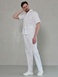 Чоловічий медичний костюм 24-01 білий
