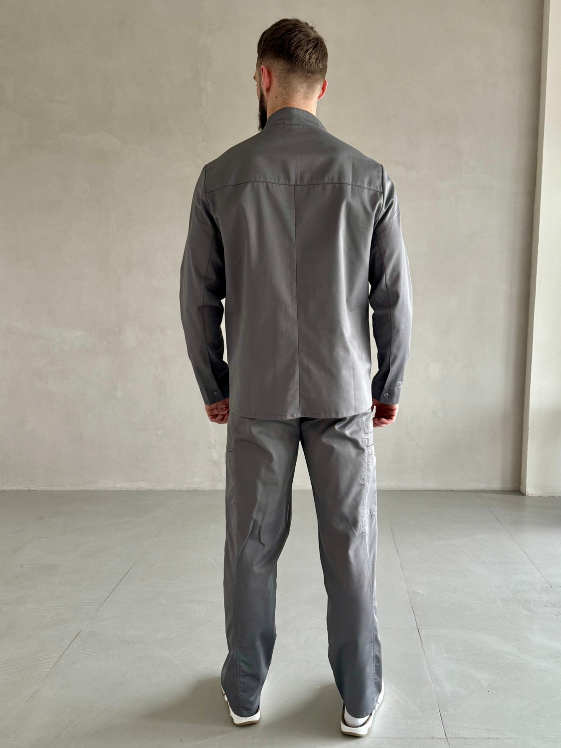 Мужская медицинская куртка 24-03 графит