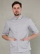 Мужской медицинский костюм 24-04 серый