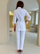Медицинский костюм женский с вышивкой для косметолога 11-06