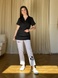 Жіночі медичні брюки 10-10к з вишивкою Мікі Love