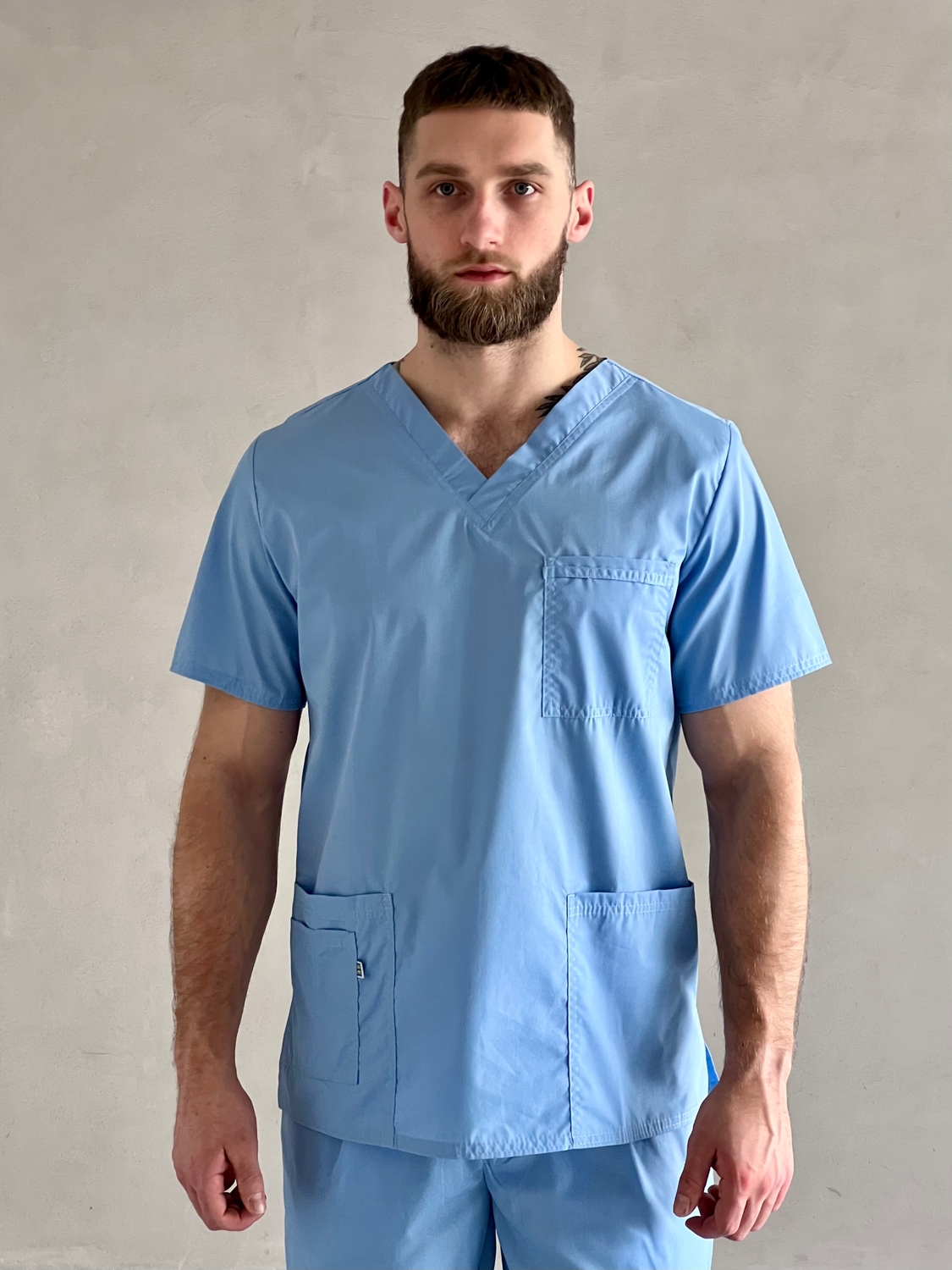Чоловічий хірургічний костюм 14-02 блакитний