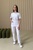 Жіночий медичний костюм 19-09 білий