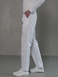 Мужские медицинские брюки белые МШ-05