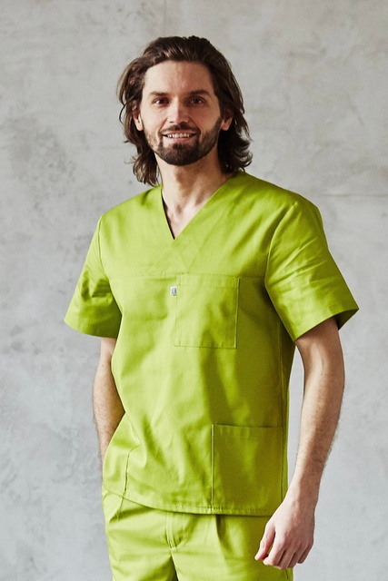 Мужская хирургическая куртка 13-06 оливковая