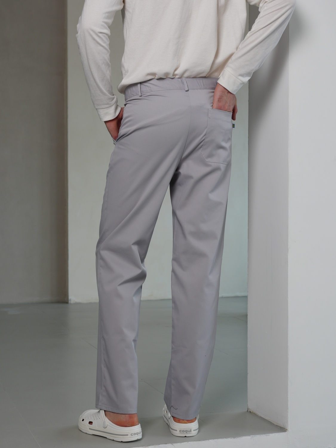 Чоловічі медичні брюки сірі МШ-05