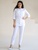 Медичний костюм жіночий білий 16-01