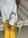 Медицинская куртка 20-08 белого цвета с вышивкой "Снупи"