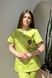 Жіночий костюм хірургічний салатовий 20-05 з вишивкою