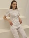 Медичний костюм жіночий білий 21-01