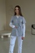 Жіночий медичний костюм 22-07 з вишивкою зубки