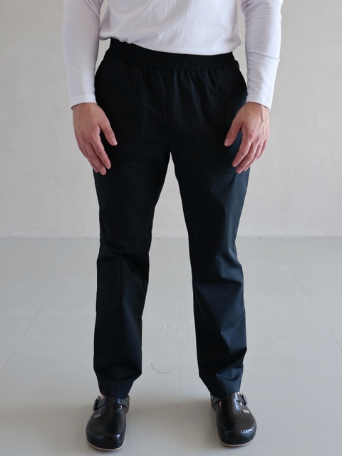 Медичні брюки чоловічі чорні з еластаном 24-08