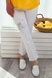 Медицинские джинсы женские белые с вышивкой Единорог 10-10к № 2 Швецька марка
