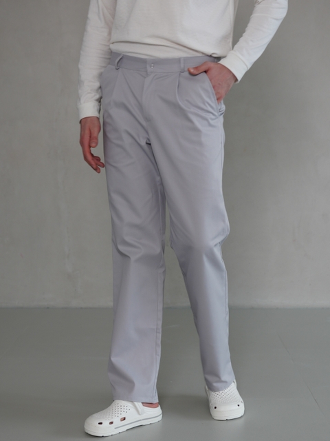 Медичні брюки чоловічі сірі МШ-05